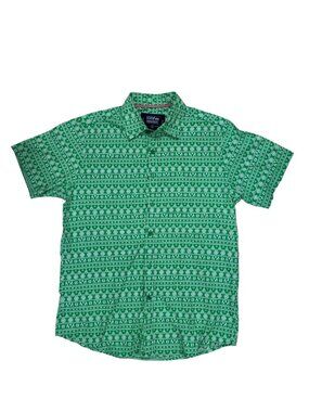 Monument Medium Men Christmas Holiday Shirt Trees Snowflake Party